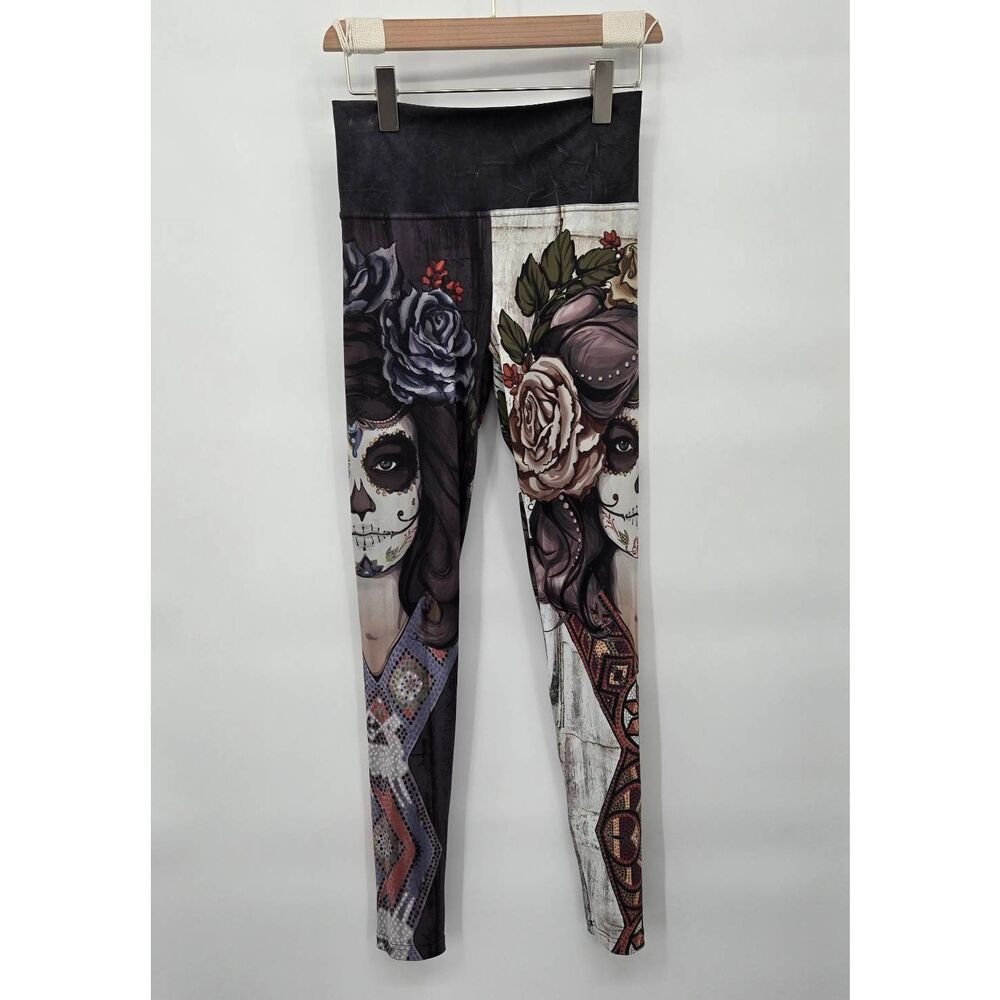 Eagle Rock Werkshop Sugar Skull Leggings Size Medium